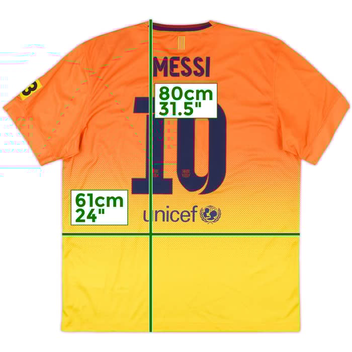 2012-13 Barcelona Away Shirt Messi #10 (XL)