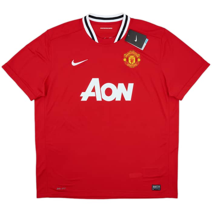 2011-12 Manchester United Home Shirt J.S.Park #13 (XXL)