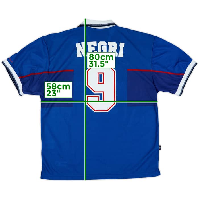 1997-99 Rangers Home Shirt Negri #9 (L)