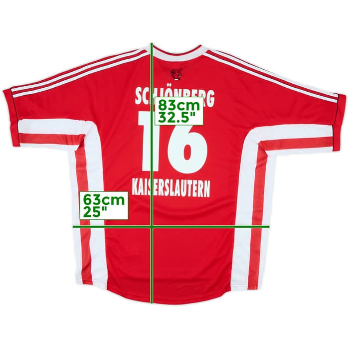 1998-99 Kaiserslautern Home Shirt Schjonberg #16 (XL)