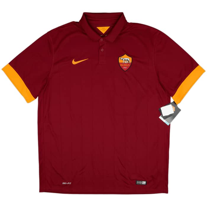 2014-15 Roma Home Shirt De Rossi #16 (XL)