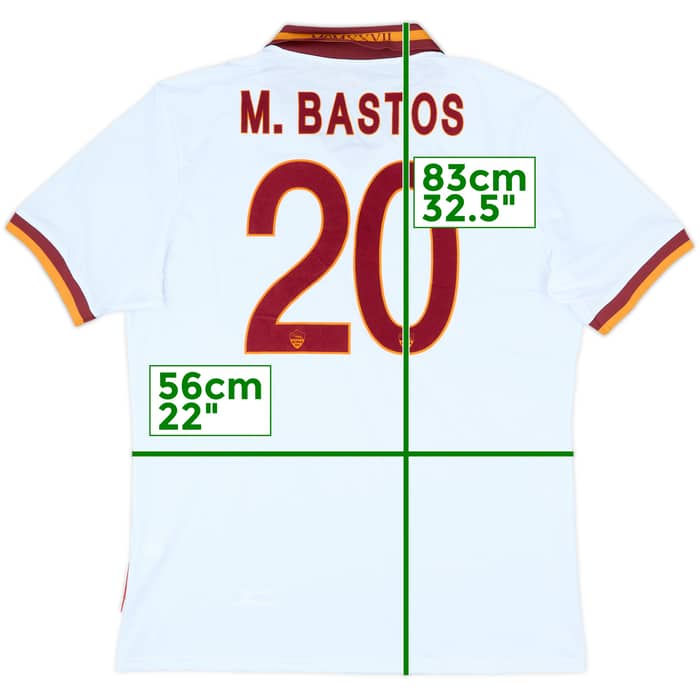 2013-14 Roma Player Issue Away Shirt M.Bastos #20 (3XL)