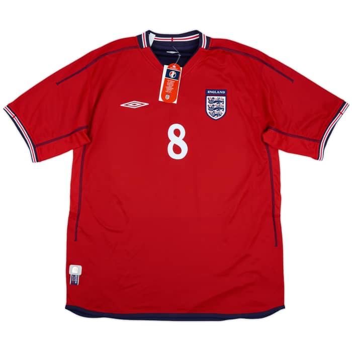 2002-04 England Away Shirt Scholes #8 (XL)
