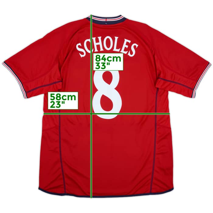 2002-04 England Away Shirt Scholes #8 (XL)