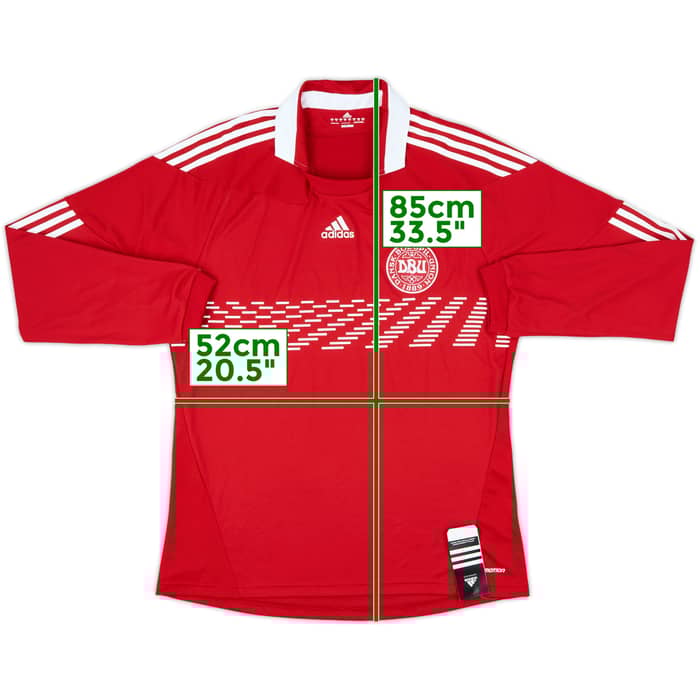 2010-11 Denmark Player Issue Home L/S Shirt (XL)