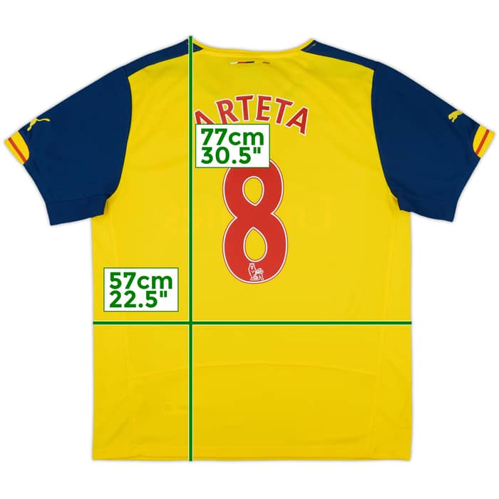 2014-15 Arsenal Away Shirt Arteta #8 (L)