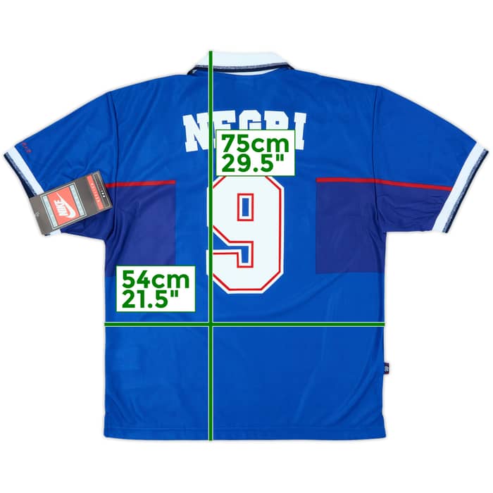1997-99 Rangers Home Shirt Negri #9 (M)