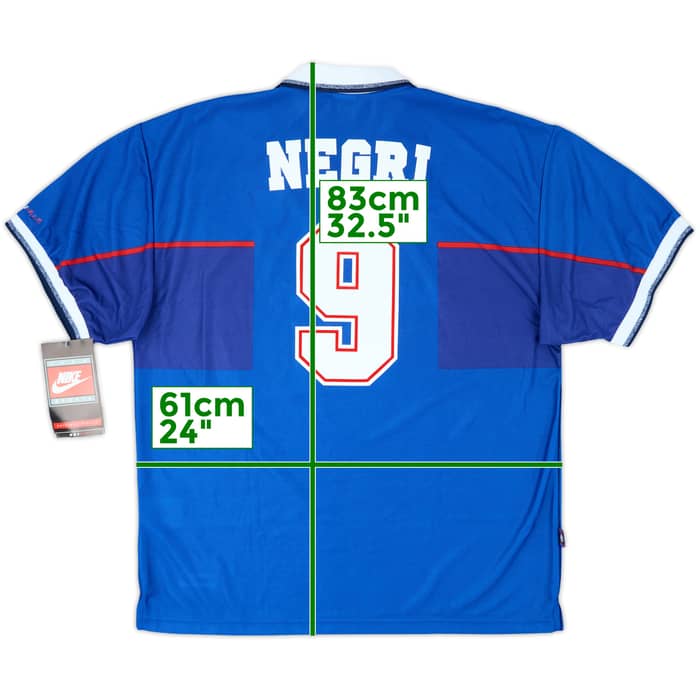 1997-99 Rangers Home Shirt Negri #9 (XXL)