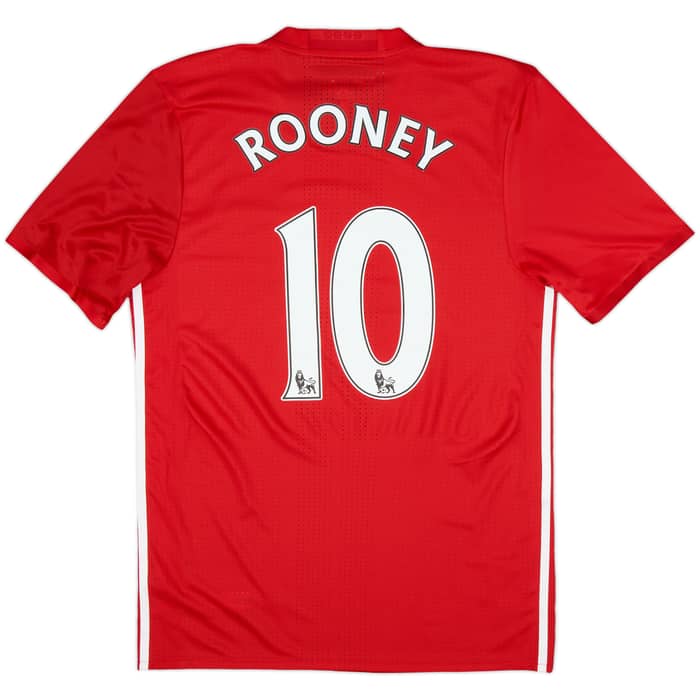 2016-17 Manchester United Player Issue Home Shirt Rooney #10 (M/L)