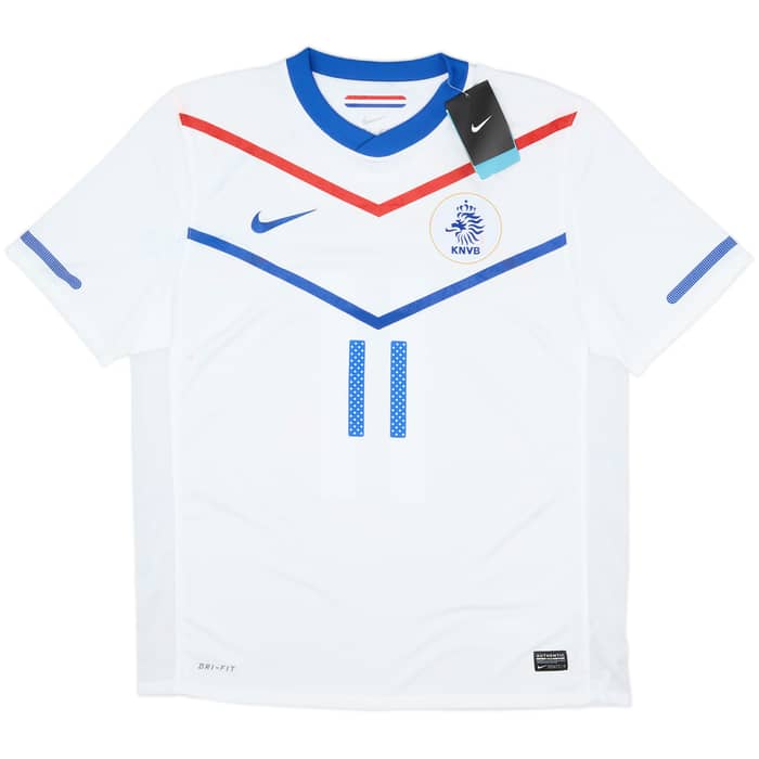 2010-11 Netherlands Away Shirt Robben #11 (L)