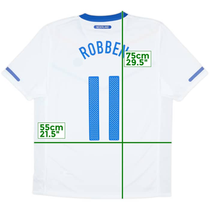 2010-11 Netherlands Away Shirt Robben #11 (L)