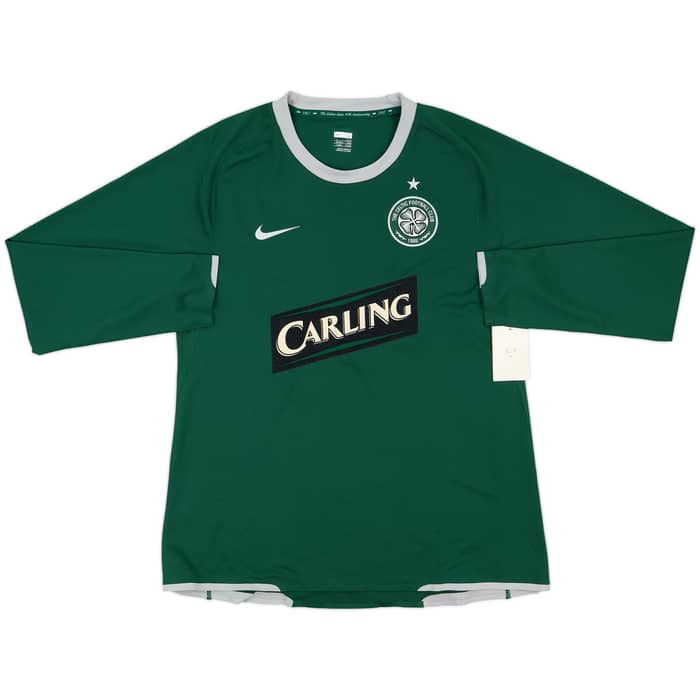 2007-08 Celtic Player Issue Away L/S Shirt (L)