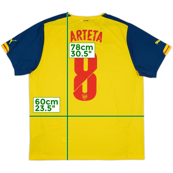 2014-15 Arsenal Away Shirt Arteta #8 (XL)
