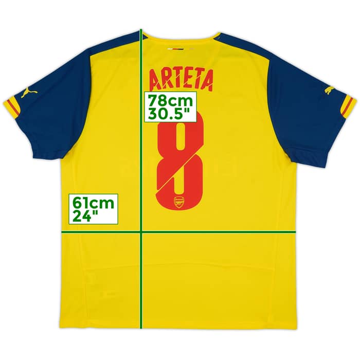 2014-15 Arsenal Away Shirt Arteta #8 (XL)