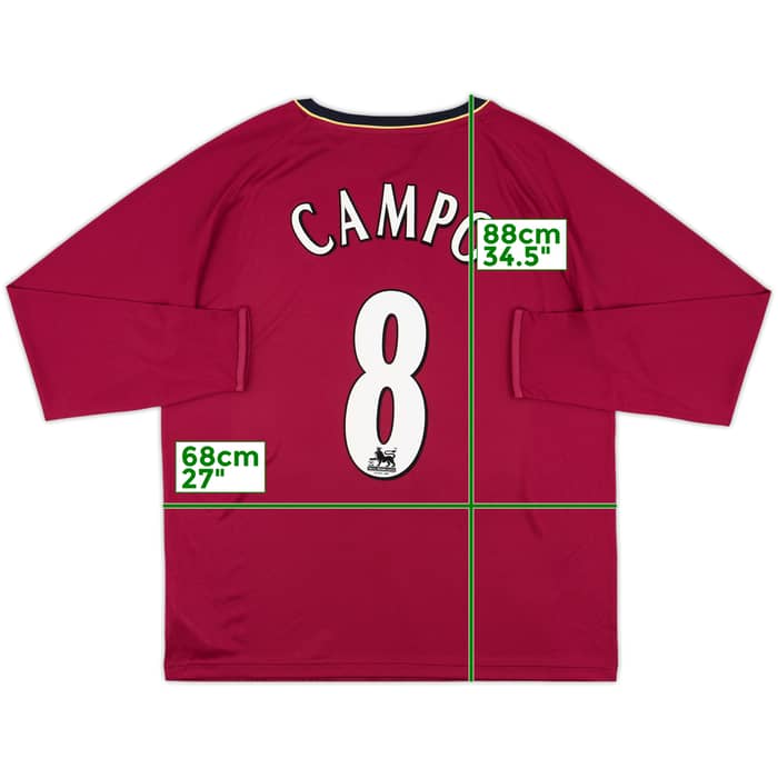 2007-08 Bolton Third L/S Shirt Campo #8 (XL)