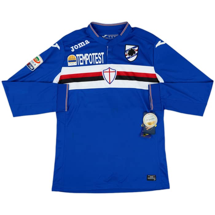 2015-16 Sampdoria Home L/S Shirt Sala #22 (L)