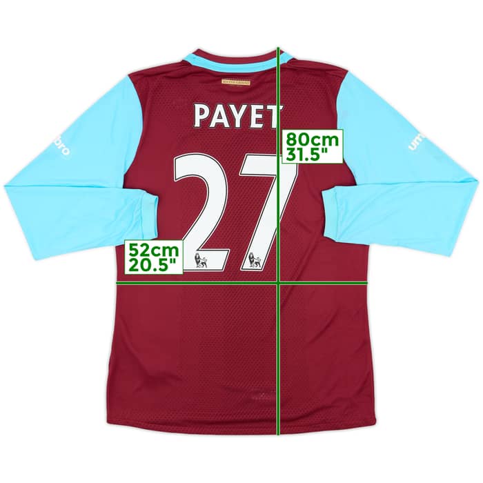 2015-16 West Ham 'Boleyn' Home L/S Shirt Payet #27 (M)