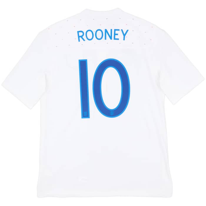 2010-11 England Home Shirt Rooney #10 (L)