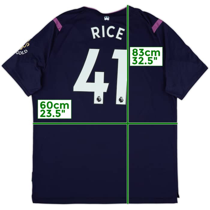 2019-20 West Ham Third Shirt Rice #41 (XXL)
