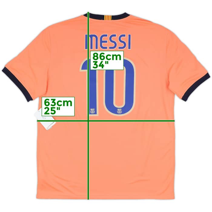2009-10 Barcelona Away Shirt Messi #10 (XL)