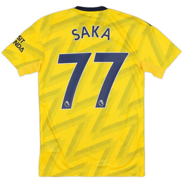 2019-20 Arsenal Away Shirt Saka #77 (XS)