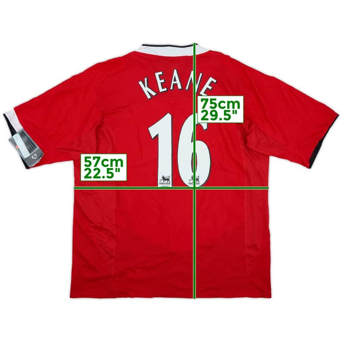 2004-06 Manchester United Home Shirt Keane #16 (XL)