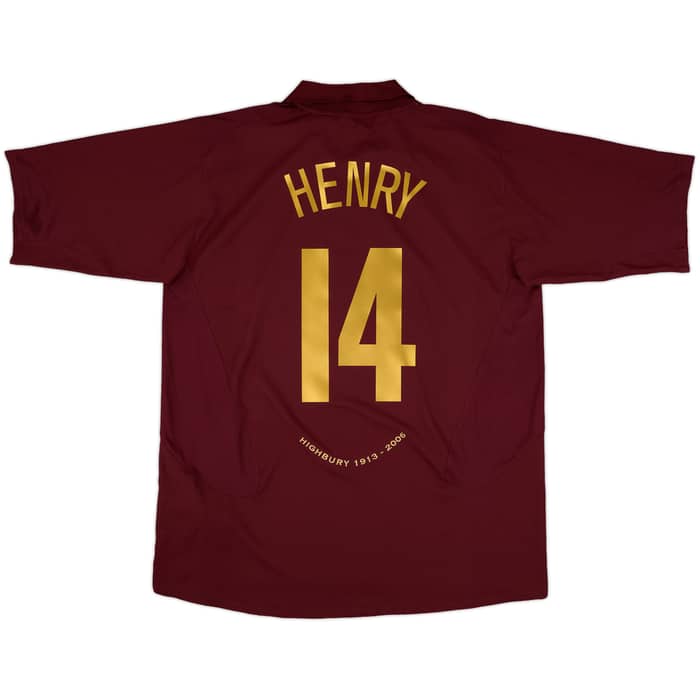 2005-06 Arsenal Home Shirt Henry #14 (XXL)