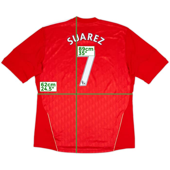 2010-12 Liverpool Home Shirt Suarez #7 (XXL)