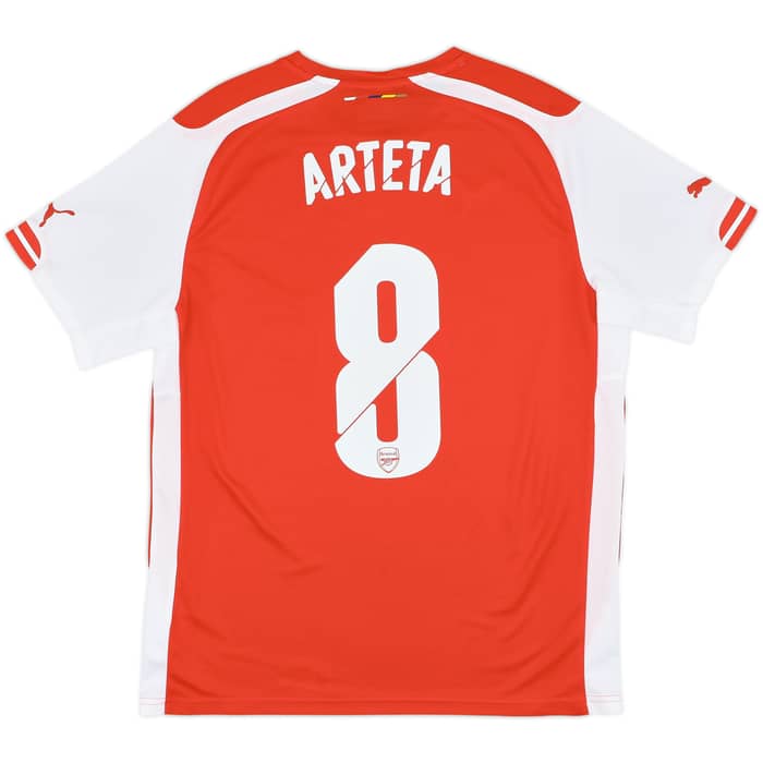 2014-15 Arsenal Home Shirt Arteta #8 (L)
