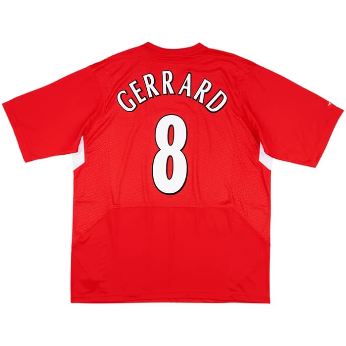 2004-06 Liverpool Home Shirt Gerrard #8 (XL)