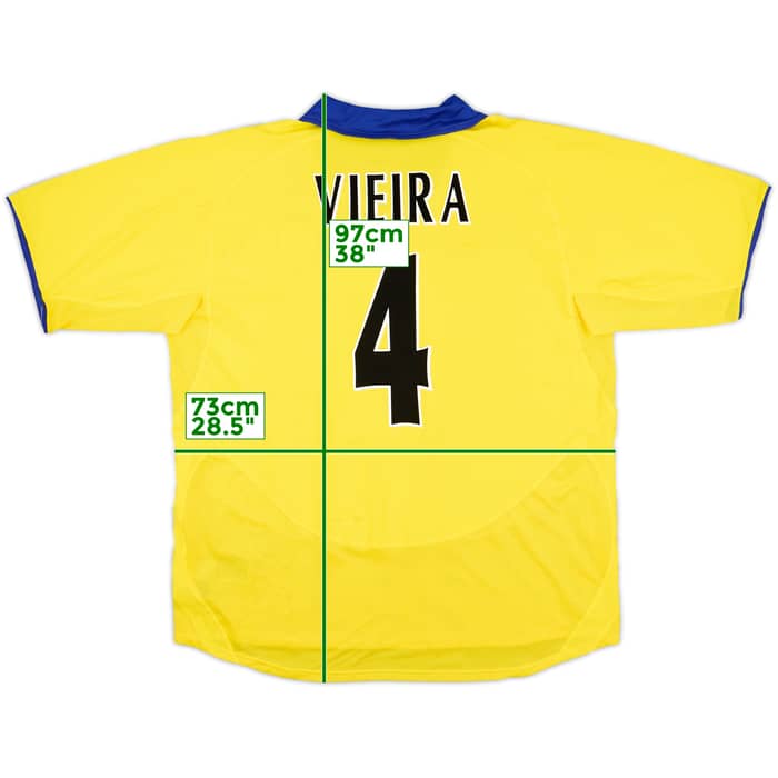 2003-05 Arsenal Away Shirt Vieira #4 (XXL)