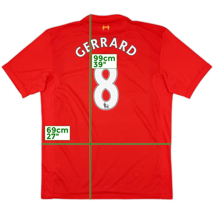 2012-13 Liverpool Home Shirt Gerrard #8 (XXL)