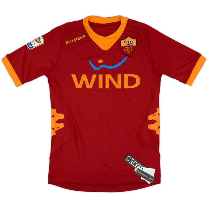 2011-12 Roma Home Shirt De Rossi #16 (M)