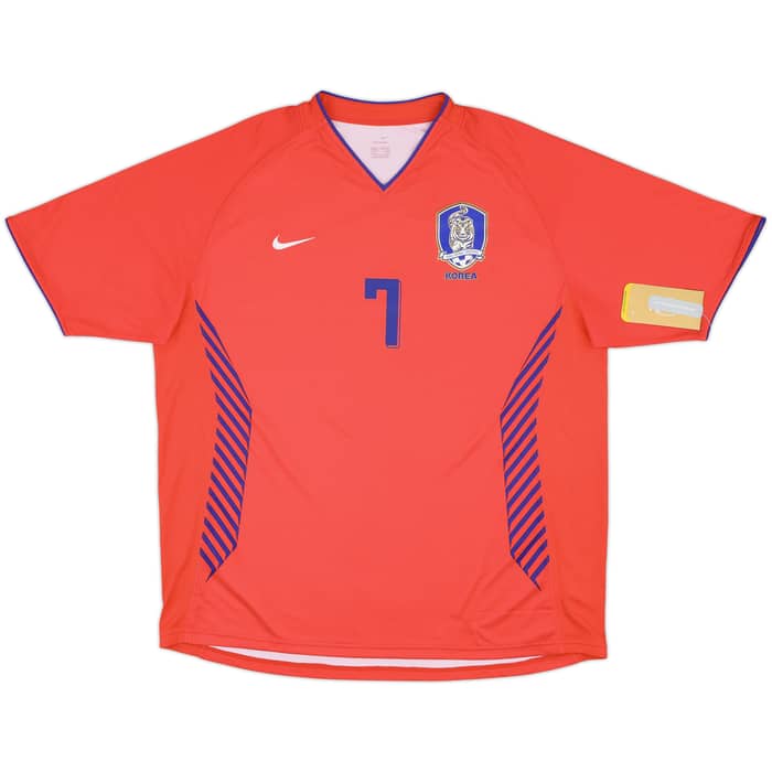 2006-08 South Korea Home Shirt Ji Sung #7 (XXL)