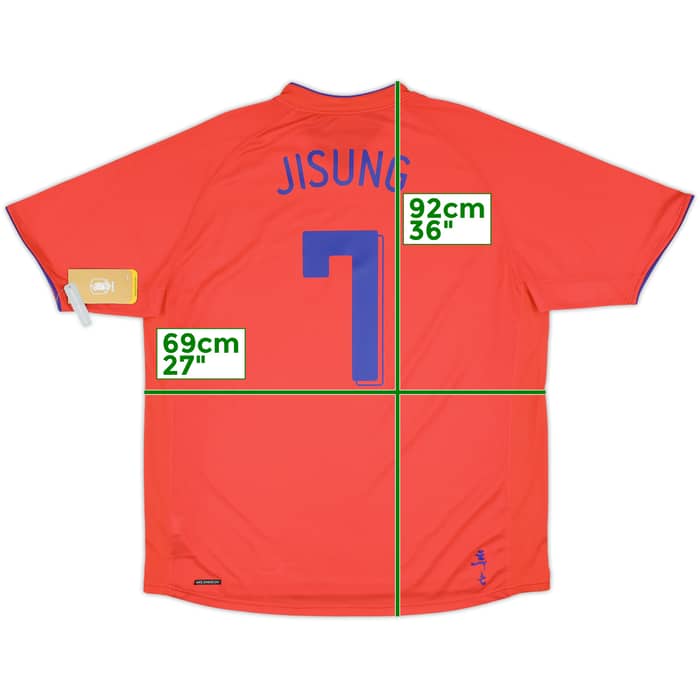 2006-08 South Korea Home Shirt Ji Sung #7 (XXL)