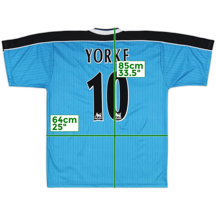 1998-99 Aston Villa Away Shirt Yorke #10 (XL)