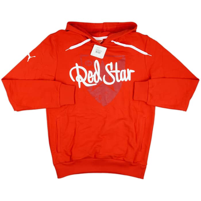 2013-14 Red Star Belgrade Puma Hooded Sweat Top (M)