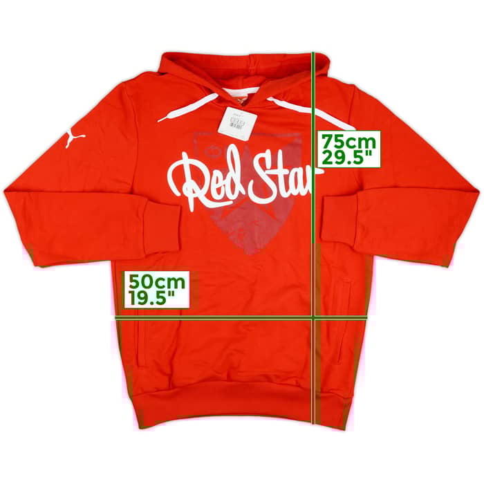 2013-14 Red Star Belgrade Puma Hooded Sweat Top (M)