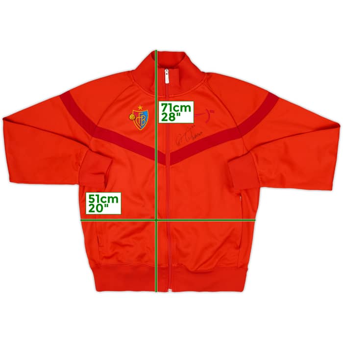 2009-10 FC Basel Signed Nike Track Jacket - 8/10 - (M)