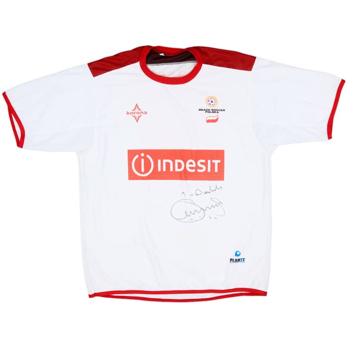 2003-04 Poland Beach Soccer Signed Home Shirt #99 - 8/10 - (XL)