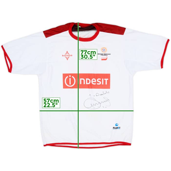 2003-04 Poland Beach Soccer Signed Home Shirt #99 - 8/10 - (XL)