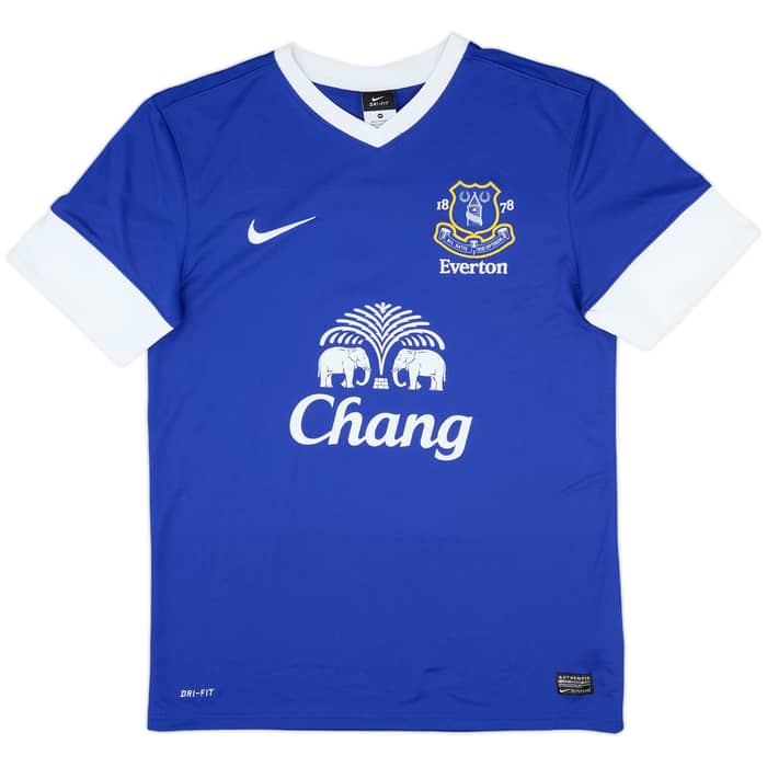 2012-13 Everton Home Shirt Baines #3 - 8/10 - (M)