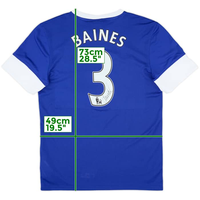 2012-13 Everton Home Shirt Baines #3 - 8/10 - (M)