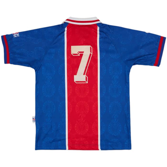 1996-97 Paris Saint-Germain Home Shirt #7 - 7/10 - (L.Boys)