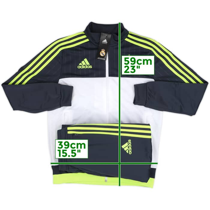 2015-16 Real Madrid adidas Full Tracksuit (L.Boys)