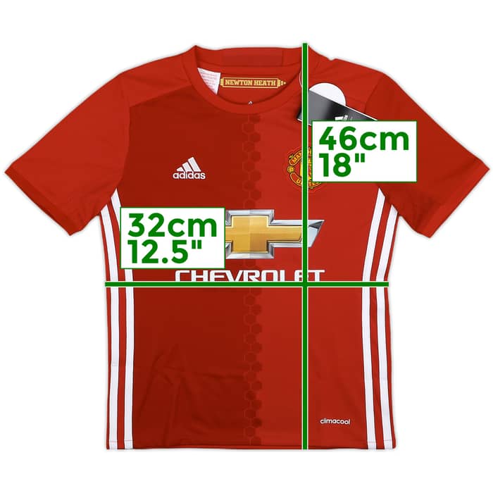 2016-17 Manchester United Home Shirt (S.Boys)