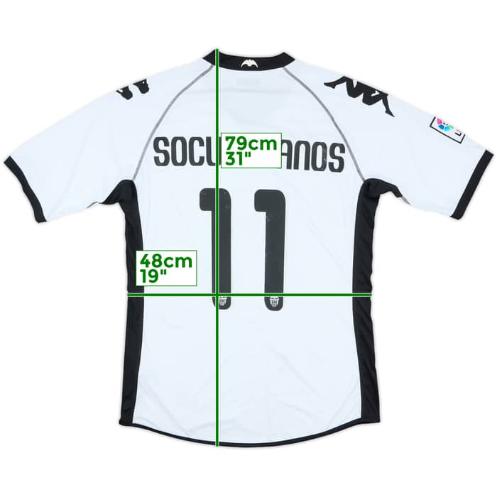 2010-11 Valencia Home Shirt Socuellanos #11 - 7/10 - (XL)