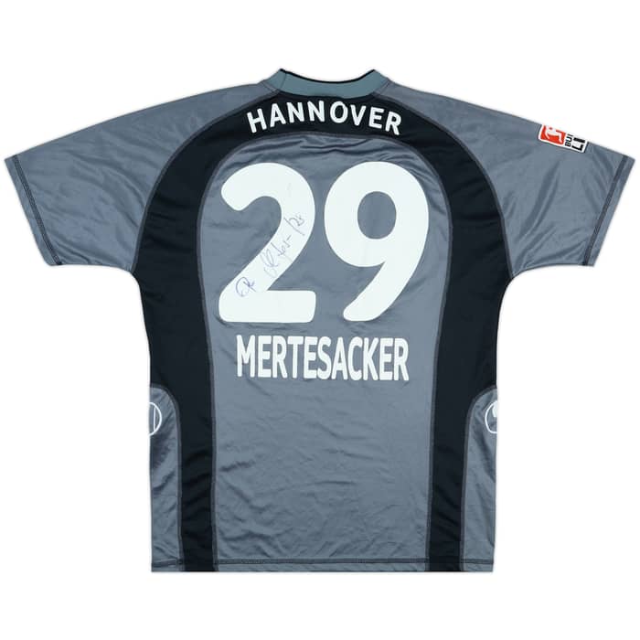 2003-04 Hannover Match Issue Signed Third Shirt Mertesacker #29