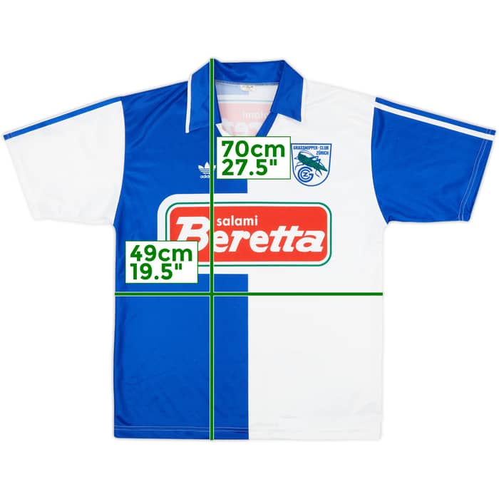 1994-95 Grasshoppers Signed Home Shirt - 8/10 - (S)