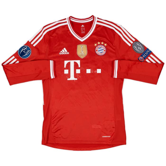 2013-14 Bayern Munich Match Issue Champions League Home L/S Shirt Shaqiri #11